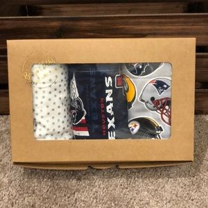 Handmade Burp Cloth Gift Set - NFL Football 🏈 Stars ⭐️